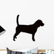 Beagle hound dog silhouette Wall Decal