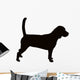 Beagle hound dog silhouette Wall Decal