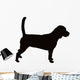 Beagle hound dog silhouette Wall Decal