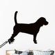 Beagle hound dog silhouette Wall Decal