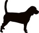 Beagle hound dog silhouette Wall Decal