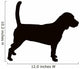 Beagle hound dog silhouette Wall Decal