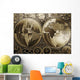 World map on old paper Wall Mural