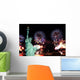 The Statue of Liberty and 4th of July fireworks Wall Mural