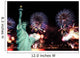 The Statue of Liberty and 4th of July fireworks Wall Mural