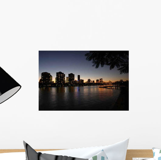 Brisbane Night Wall Decal