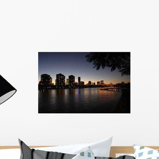 Brisbane Night Wall Decal