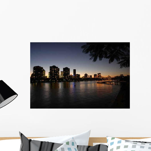 Brisbane Night Wall Decal