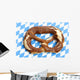 Original Bavarian Oktoberfest Pretzel - Wiesnbrezn Wall Mural