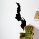 vector map of Malawi Wall Decal