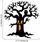 Spooky tree silhouette Wall Decal
