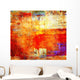 Hand-painted background. SELF MADE. Wall Mural