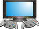 TV and Gaming Console Wall Decal