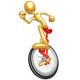 Unicycling Wall Decal