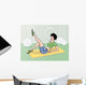 Fitness girl Wall Mural