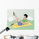 Fitness girl Wall Mural