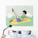 Fitness girl Wall Mural