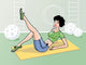 Fitness girl Wall Mural