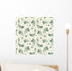 Green Fish Over Beige Wall Decal