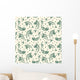 Green Fish Over Beige Wall Decal