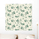 Green Fish Over Beige Wall Decal