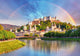 Austria Rainbow over Salzburg Wall Decal