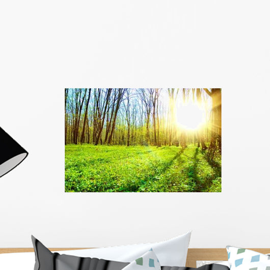 Green Forest Wall Decal