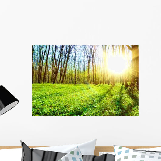 Green Forest Wall Decal
