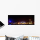 Illuminated Skyline Hong Kong Wall Decal Design 1