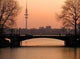 Sunset Eilbekkanal Wall Decal