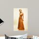 Attractive Young Woman in Evening Dress Portrait Wall Mural