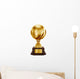 Gold Football Trophy Wall Decal