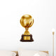 Gold Football Trophy Wall Decal