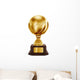 Gold Football Trophy Wall Decal