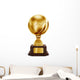 Gold Football Trophy Wall Decal