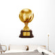 Gold Football Trophy Wall Decal