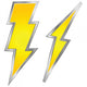 Lightning bolts Wall Decal