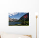Norwegian Flag at Hardangerfjord, Norway Wall Mural