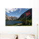 Norwegian Flag at Hardangerfjord, Norway Wall Mural