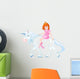 Princess on unicorn Wall Decal