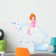 Princess on unicorn Wall Decal