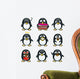 Funny penguins Wall Decal