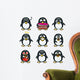 Funny penguins Wall Decal