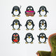 Funny penguins Wall Decal