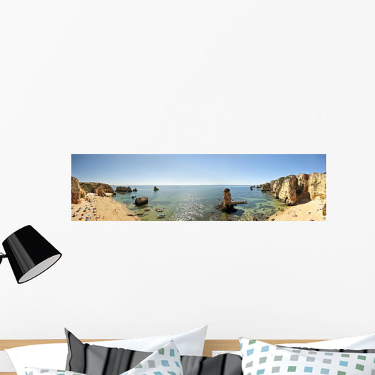 Panorama Praia D'Ana near Lagos in Portugal Wall Mural
