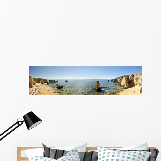 Panorama Praia D'Ana near Lagos in Portugal Wall Mural