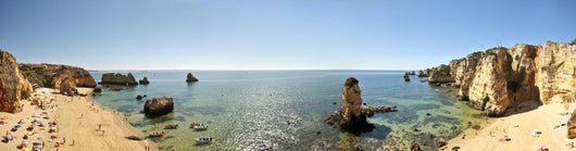 Panorama Praia D'Ana near Lagos in Portugal Wall Mural