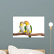 Caique, White Bellied, isolated on white Wall Decal