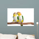 Caique, White Bellied, isolated on white Wall Decal