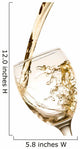 Splashing White Wine Wall Decal